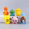 6Pcs/set Pokemon Cake Anime Figure Pikachu Party Happy Birthday Pokemon Cake Decoration Supplies Ornaments Boy Kids Gift