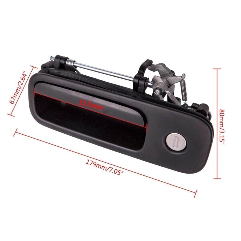 X7JF Stylish Rear Outer Door Tailgate Grip Handle Trunk Outside Pull Handle Ergonomic Design Compatible for Golf 4 1J6827565B