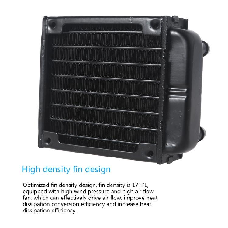 Aluminum Water Cooling Radiator 10 Tubes Heat Exchanger CPU Heatsink Cooler Fast Heat Dissipation for PC Computer