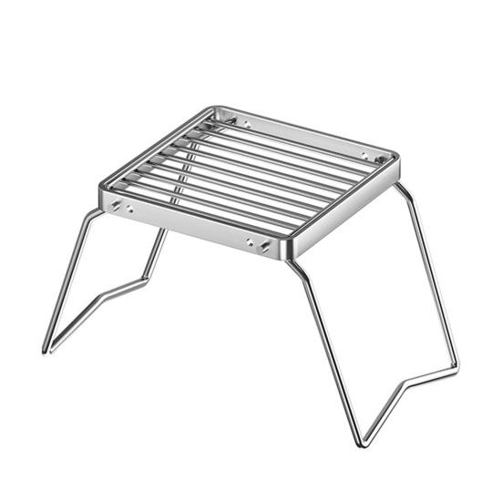 Folding Outdoor Camping Stove Grill Portable Heavy Duty Stainless Steel Backpacking Cooking Barbecue Picnic Collapsible Campfire Grate Grill Rack