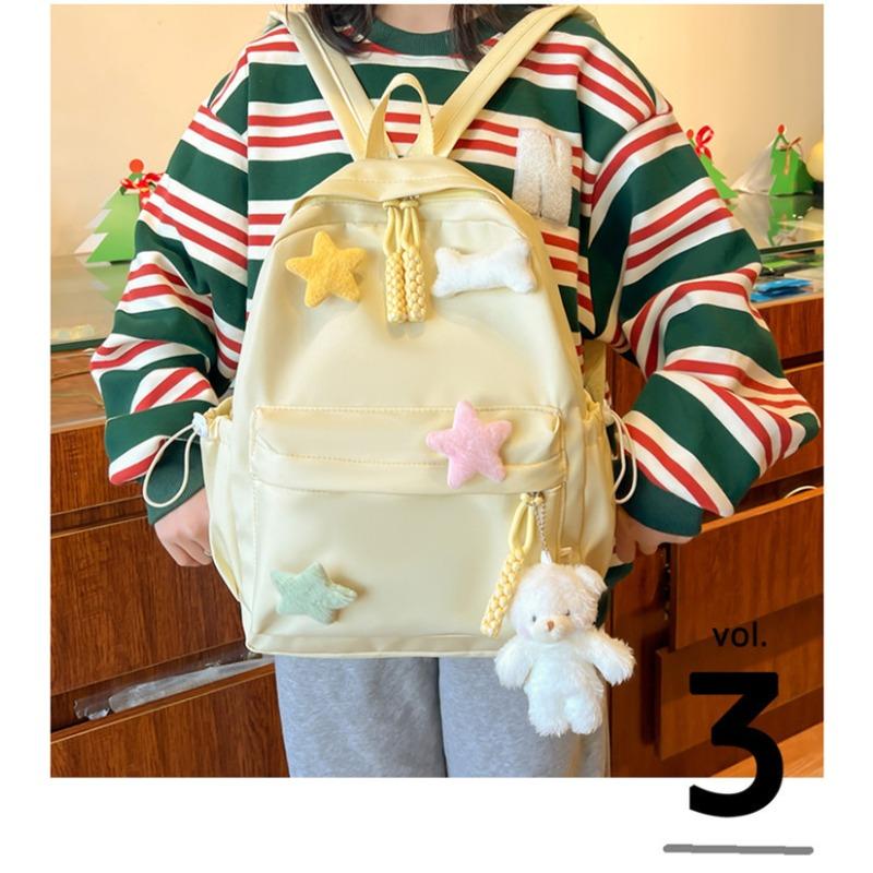 Schulrucksack für Mädchen, Mittelstufenschülerinnen, Oberstufenschülerinnen, schlichter Rucksack für Studentinnen, vielseitiger Mädchenrucksack, weniger Luxus