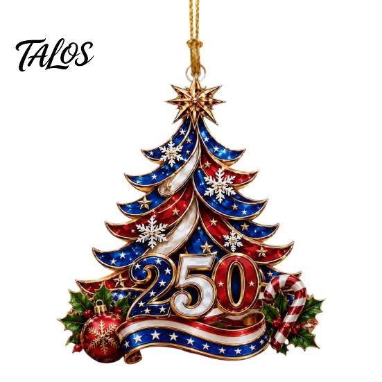 Festive Party Decor Christmas Acrylic Hanging Ornament, Glowing Tree for Window Eye Catching Ornament Wall, Holiday Decoration, Indoor Outdoor