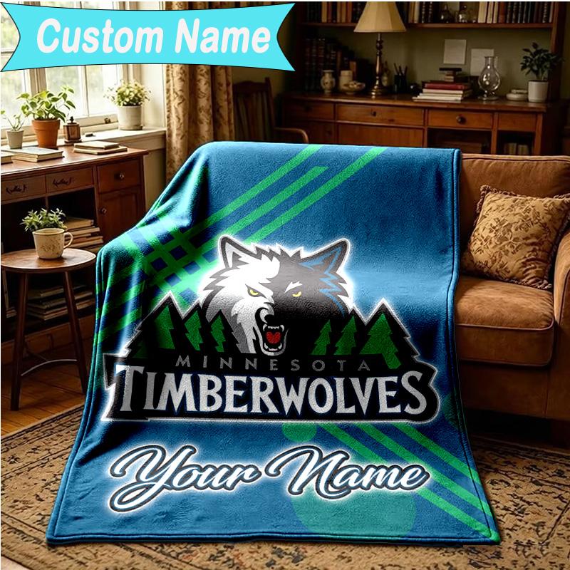 1PC Custom Name Blanket Minnesota Logo Flannel blankets Patterns Throw Blanket All-Season Soft Gift for Couch, Bed, Camping, Birthday gifts