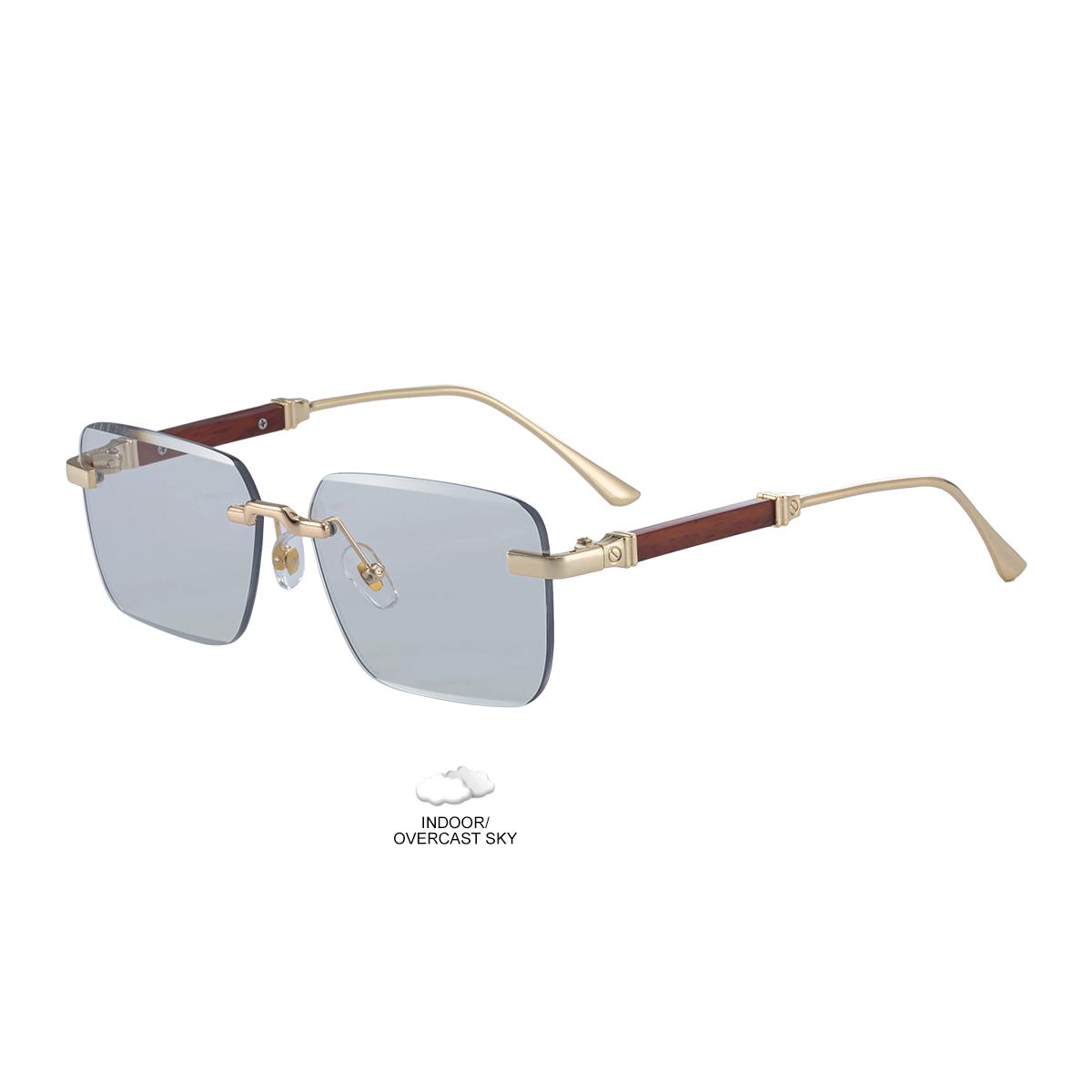 JYL TS Men s Auto-Photochromic - Rimless Driving Sun-Protective ZX-3031 Light-responsive c-3697 богатые электрического синего