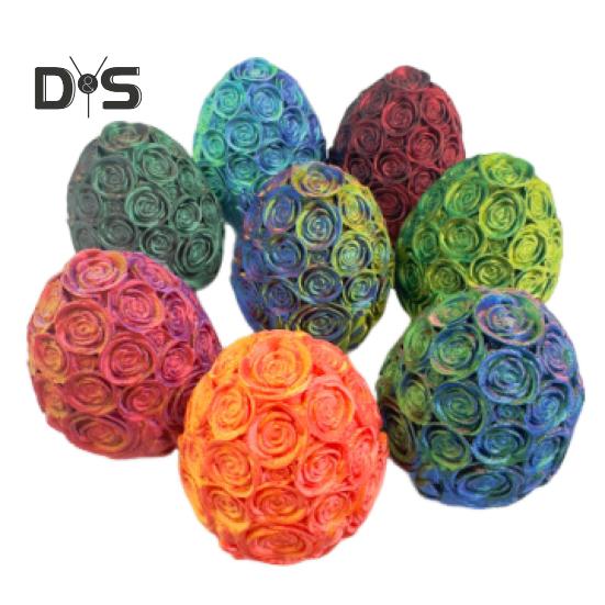 3D Printed Rose Dragon Articulated Dragon with Egg Flexible Rose Dragon with Movable Joints Desktop Stress Relief Toy for Home Office School