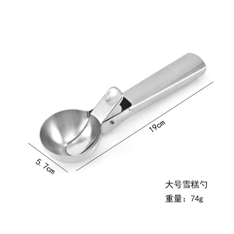 Multifunctionele Ijslepels Roestvrij Staal Dual-Purpose Scoop Fruit Watermeloen Lepel Bal Scoop Huishoudelijk Ijs Gereedschap