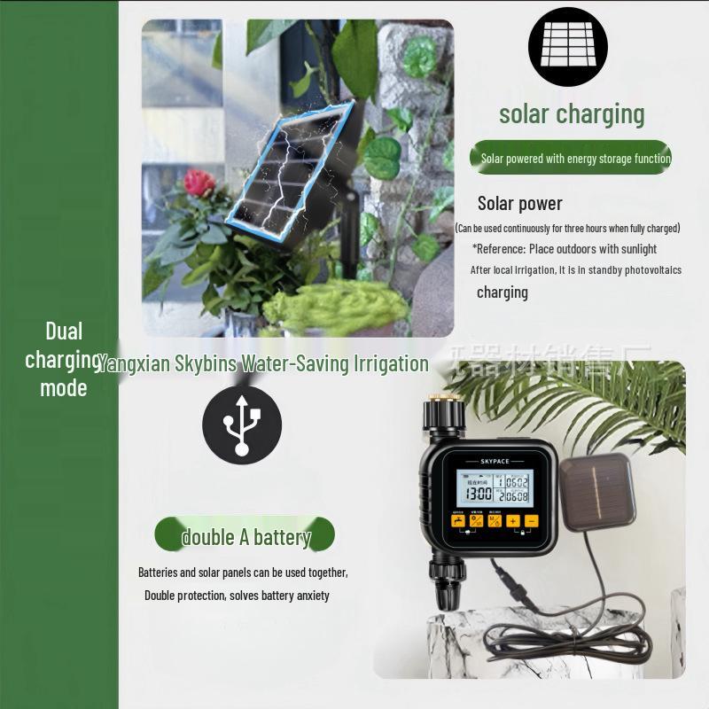 Intelligentes WiFi Gartenbewässerungssystem: Einkanal-/Zweikanal-Fernbedienungstimer mit USB5V-Stromversorgung