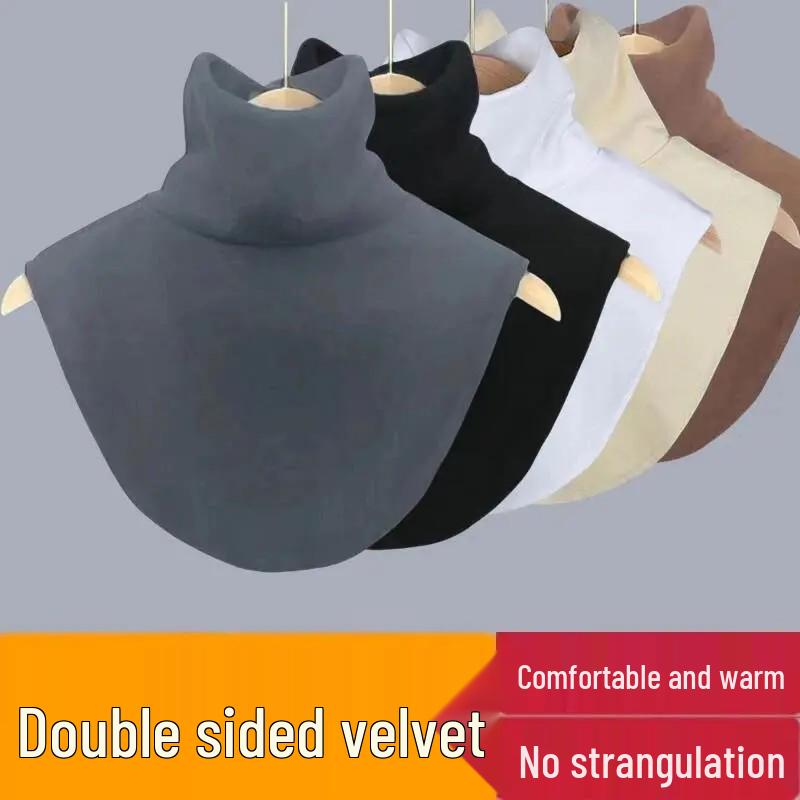 Herbst/Winter Rollkragen Elastischer Deutscher Samt Falscher Kragen für Mädchen