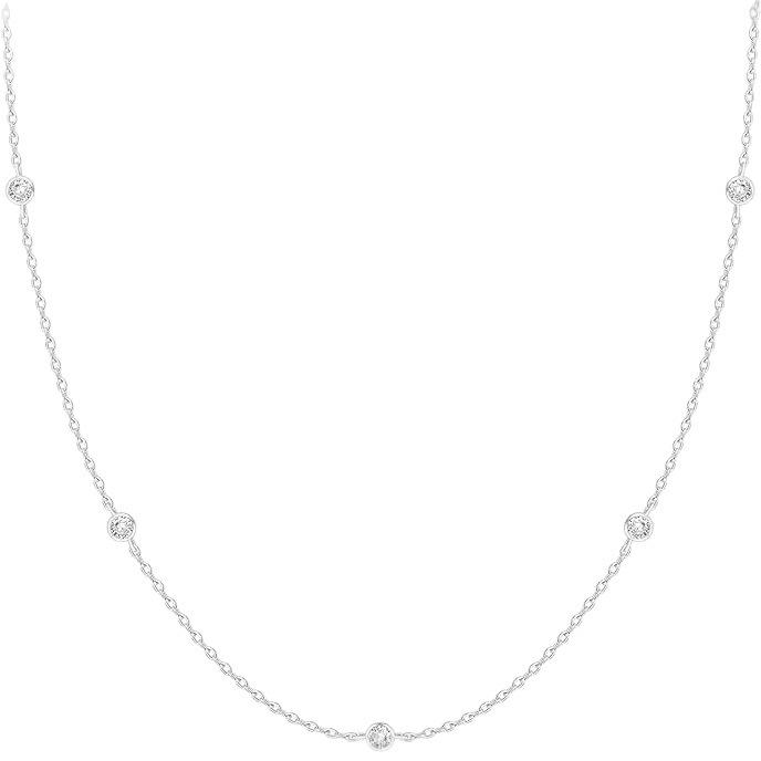 New Copper-Plated Rhinestone Gold Necklace: European & American Style for Women