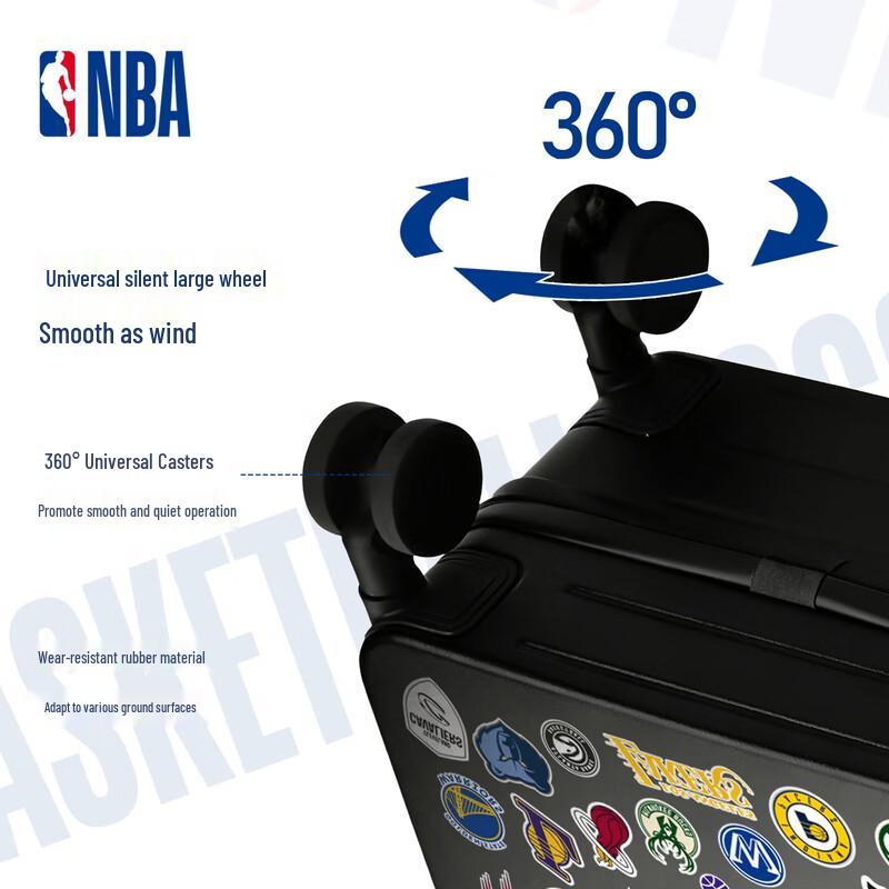 NBA Official 20-inch Carry-on Travel Luggage