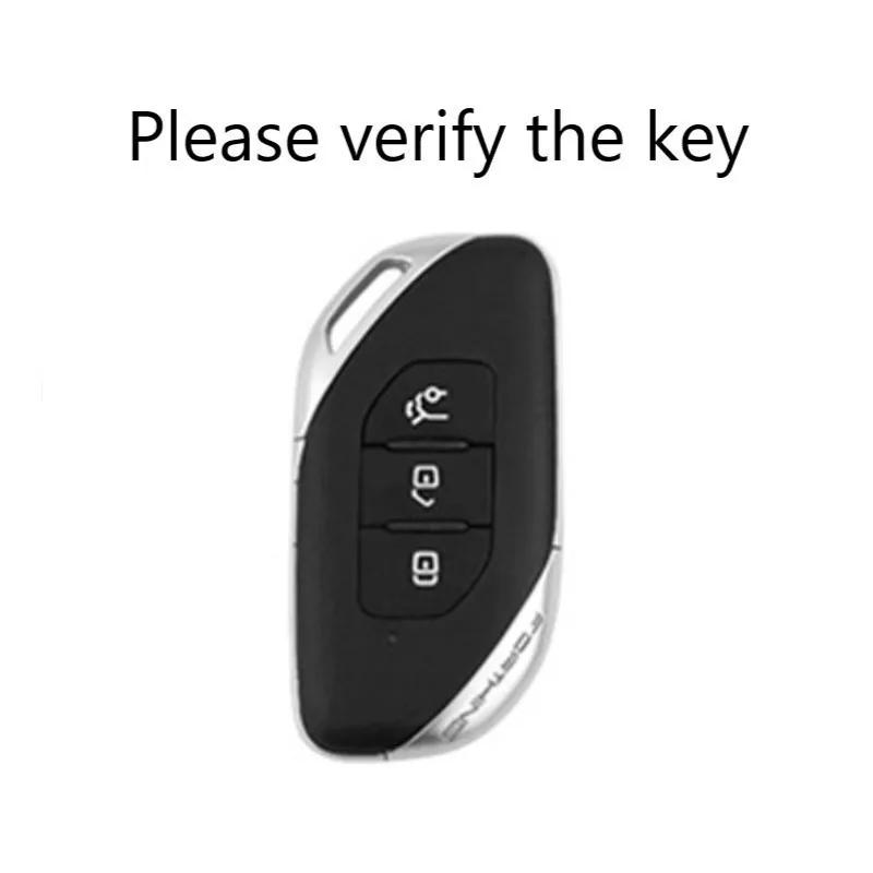 Fashion New Soft Tpu Key Fob Case Cover Mount Chain Ring Fit For Dongfeng Fengxing Forthing T5 Evo Auto Accessories Car-Styling