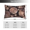 Oak Wood Rectangle Pillowcase Cushion Cover Decor Bedroom Bed Home Comfort Throw Pillow