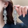 Ethnic Style New Arrivalretro Tassel Bell Earrings Women's Palace Inlaid Exaggerated Earrings Earrings
