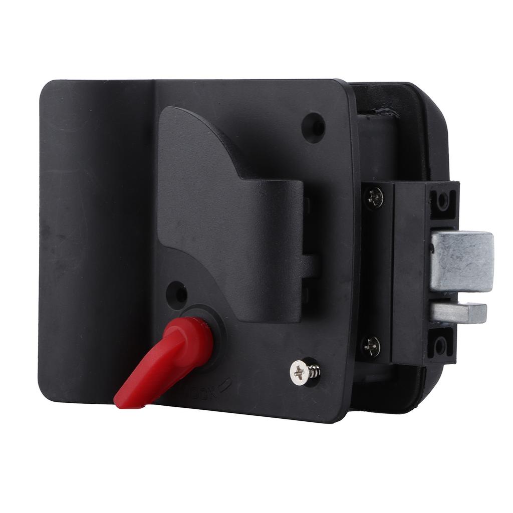 Camper Door Latch Zinc Alloy Black Powder Coating with 2 Keys for Large Vehicles