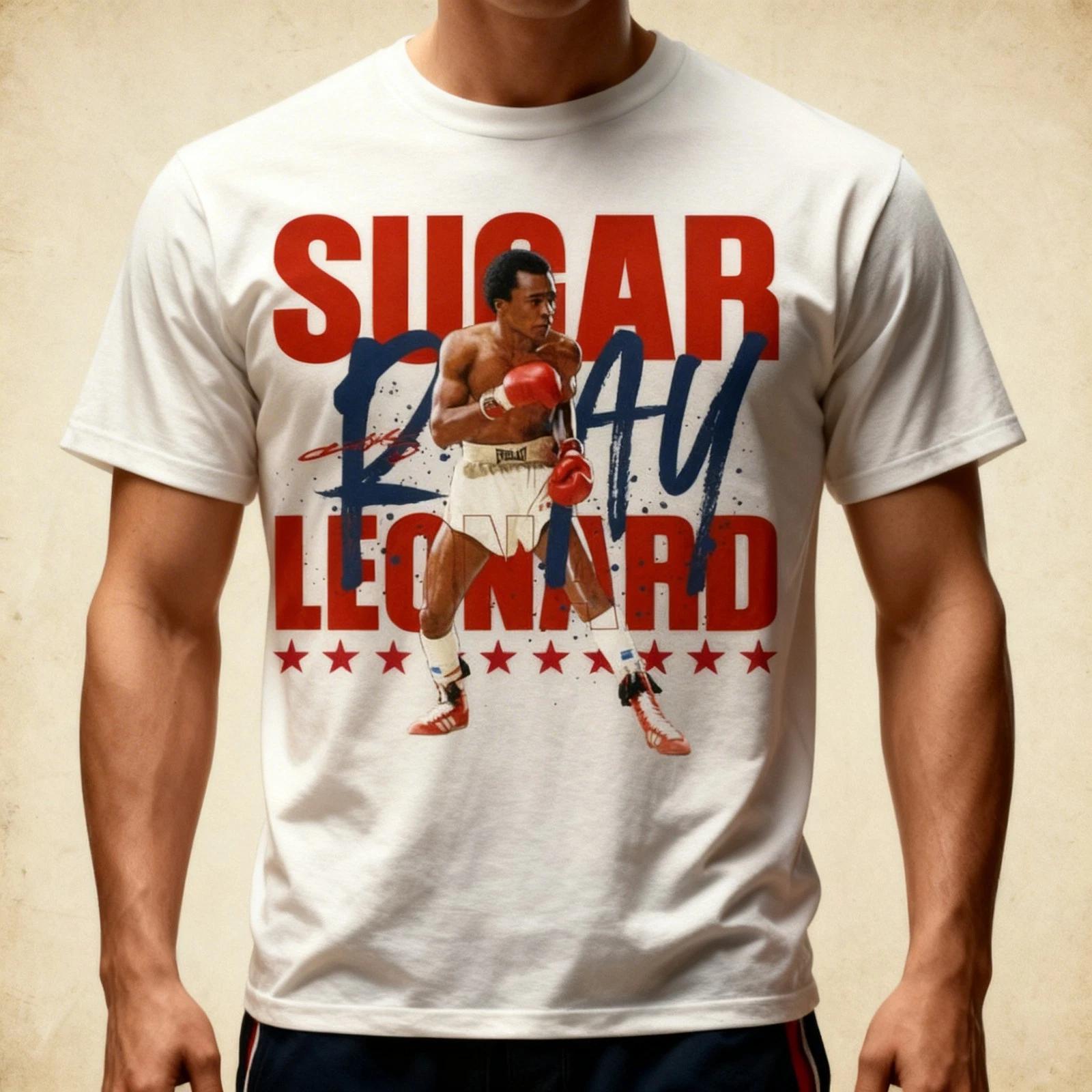 Retro Sugar Ray Leonard Short Sleeve Unisex All Size XL