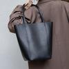 Leather Women's Bags, Light Luxury Niche Bucket Bags, New Tote Bags, Large-capacity Women's Versatile Commuter Shoulder Bags