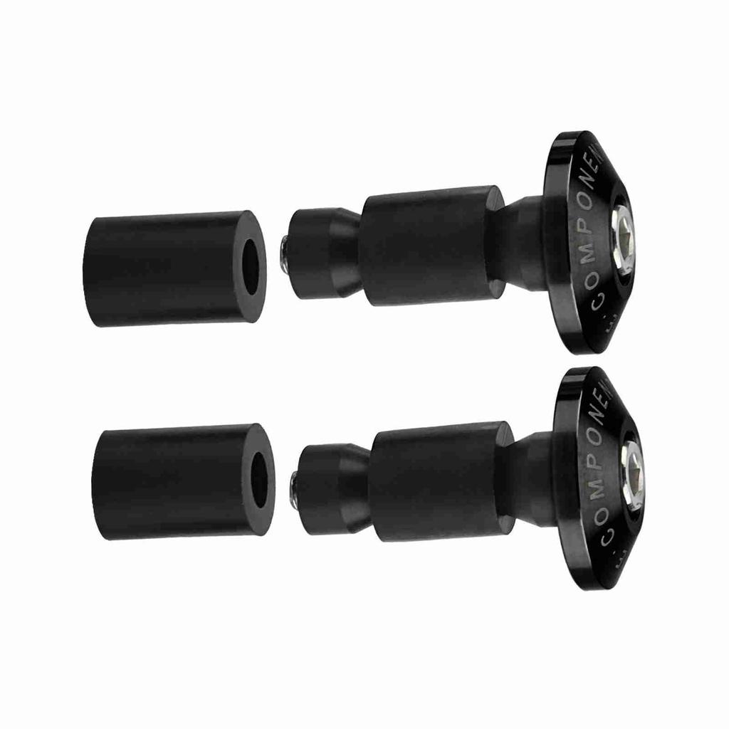 22mm 7/8inch Motorcycle Handlebar End Slider Plug for Racing ATV Offroad Black