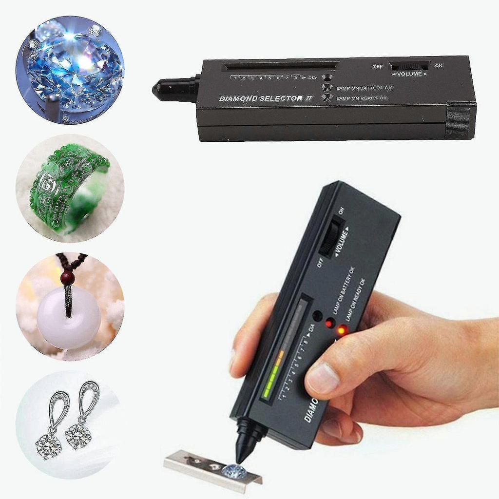 Diamond Selector II Gold Test Kit with Gemstone Pen, Portable Electronic Diamond Tester with LED Display for Jewelry Identification