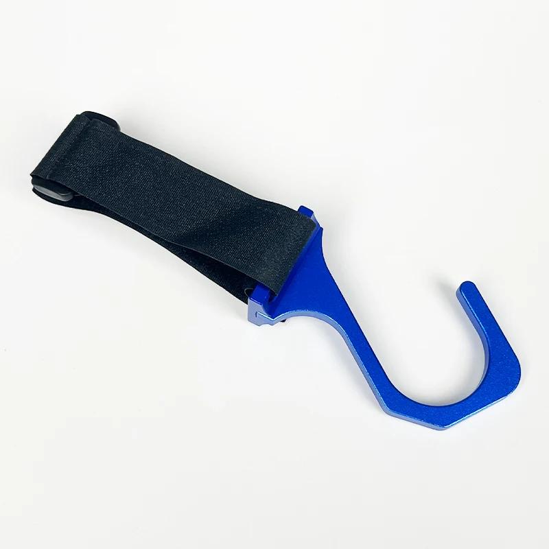 Aluminum Steering Wheel Hook with Adjustable Nylon Strap, Car Mounted Modification
