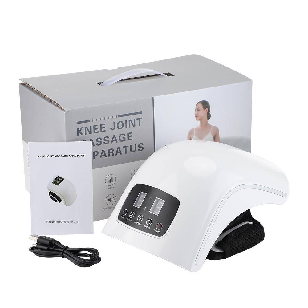 

Электрический массажер для коленей, инфракрасный лазер, подушка безопасности обертывает и разминает суставы ног белый