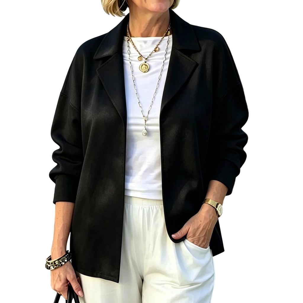 Women's Casual Color Long Sleeve Jacket