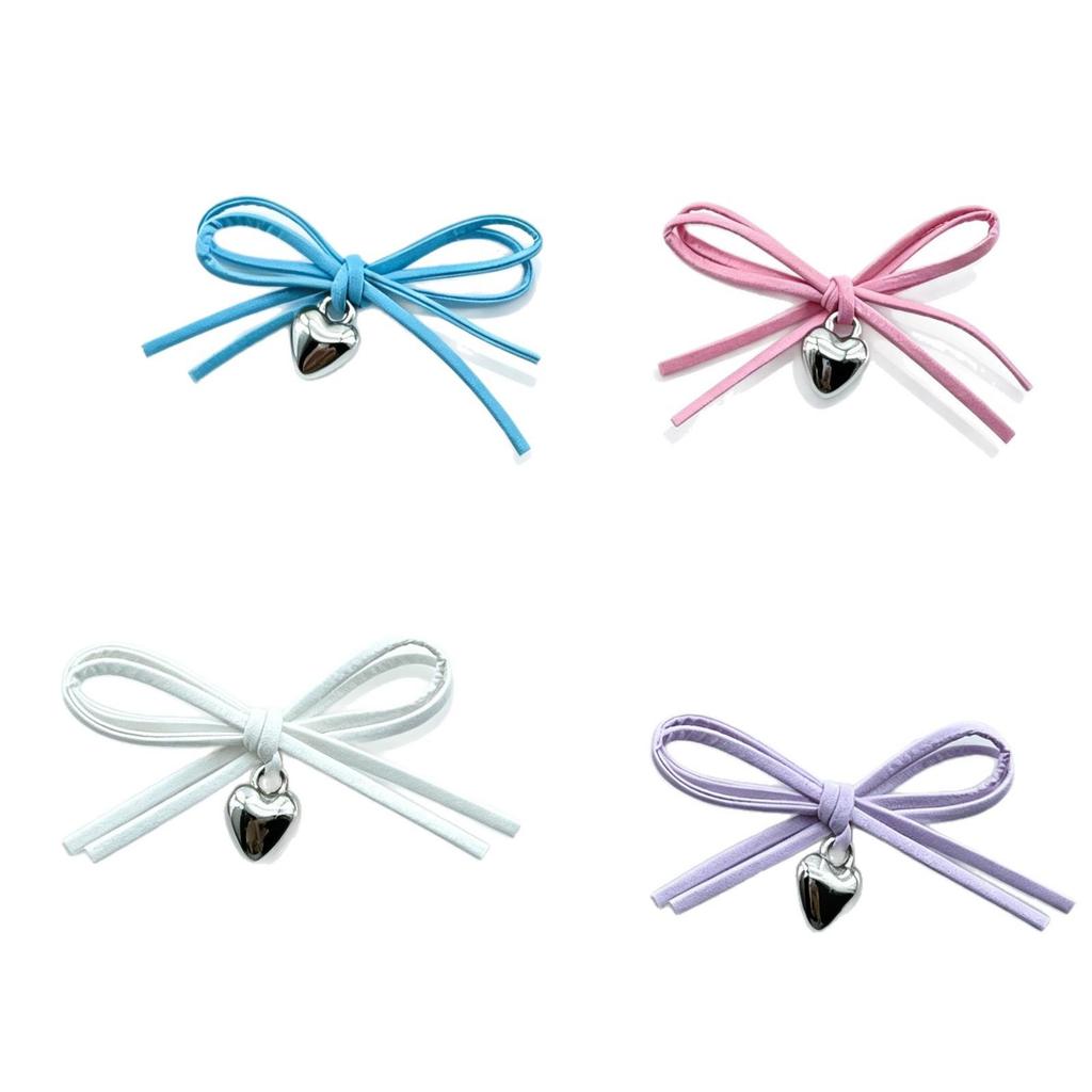 Bowknot Heart Hanging Accessory: DIY for Phone Cases, Hair Clips, Handbags, Shoes, Socks, and Bags.