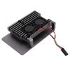Carcasă de Răcire din Aliaj de Aluminiu Carcasă pentru Disiparea Căldurii cu Ventilator pentru Raspberry Pi 4 B ModelGri