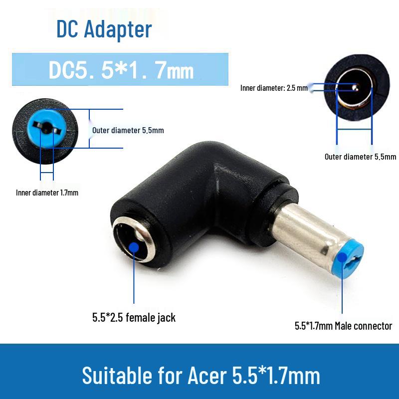 

High-Power DC5525 to 100W Gaming Laptop Adapter for Acer Round Port