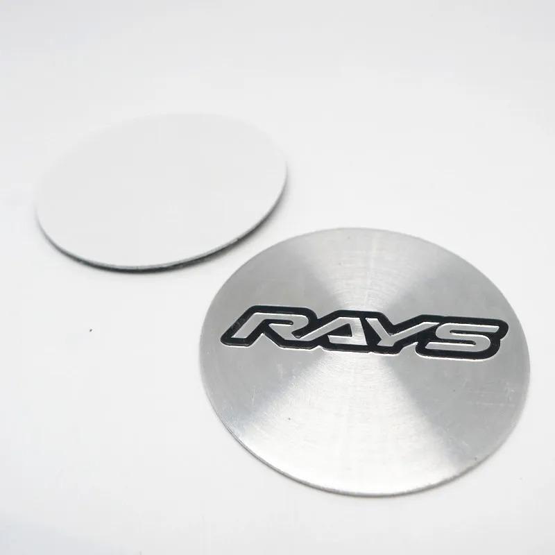 4 pezzi 45mm 50mm Tappi Centrali Cerchi Rays Volk Racing Adesivo Emblema Distintivo Mozzo Cerchi Auto