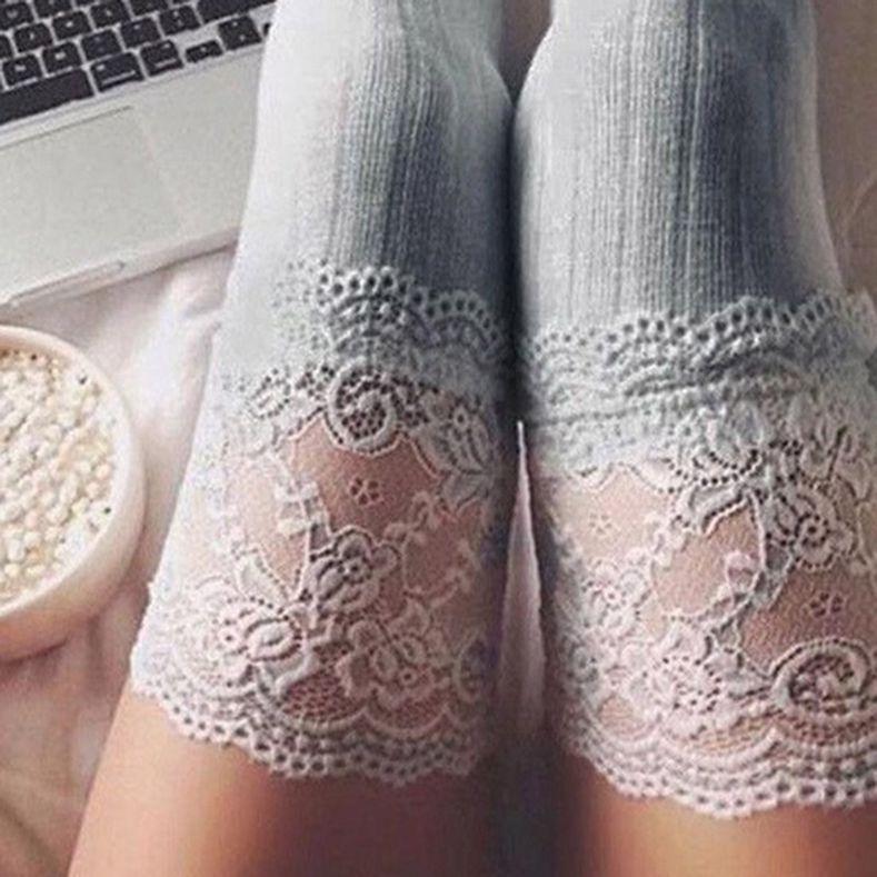 Women Cable Knit Over Knee Long Boot Thigh High Warm Socking High Quality Simple All-Match Socks