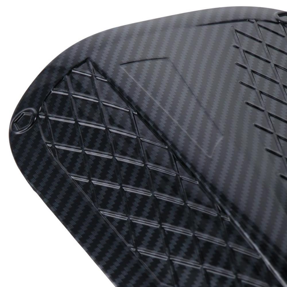 Car Gas Tank Door Cover Trim Carbon/Black ABS Fuel Tank Cover Car Gas Tank Door Cover Oil Gas Cap Exterior Decoration for Toyota