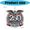 Decorative Acrylic Car Hanging Charm 250th Anniversary Pendant for Vehicle, Home & Office Multifunctional Gift