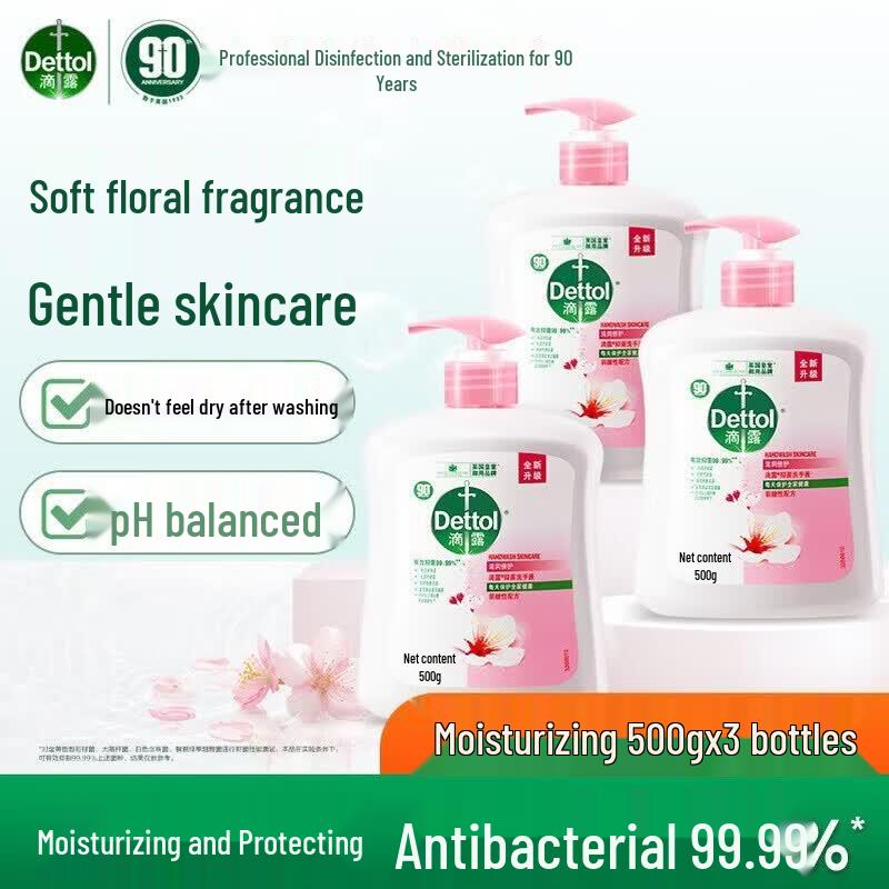 

Dettol Moisturizing & Antibacterial Hand Wash (3x500g)
