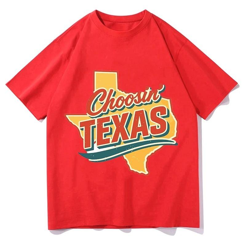

Casual Fashion Round Neck Short Sleeved Tee Ella Langley Choosin Texas Tshirts Unisex Women Summer Cotton Clothing Streetwear Y2K S