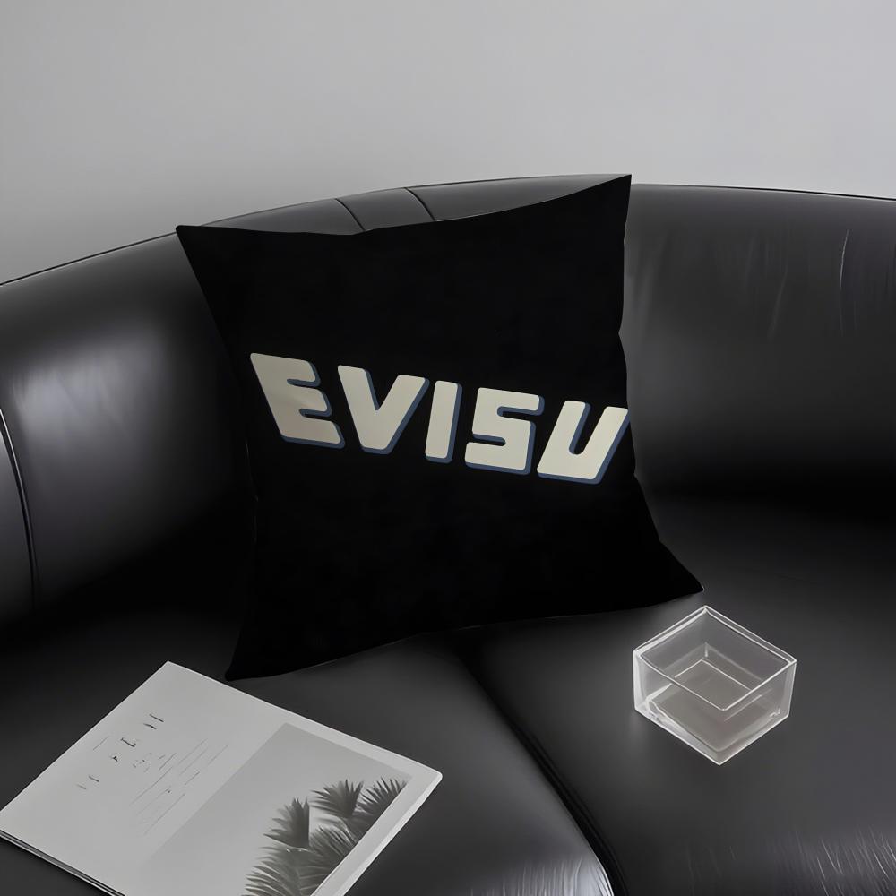 E-Evisu Brand Cushion Cover Pillowcase Ultra Soft Skin Friendly Fabric Cloud Like Comfort & Concealed Zipper