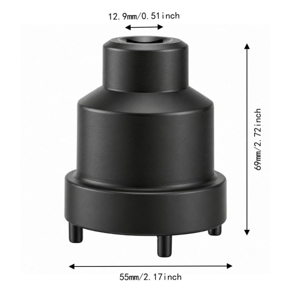 1/2 Inch Square Drive Wheel Bearing Lock Nut Socket Automotive Service