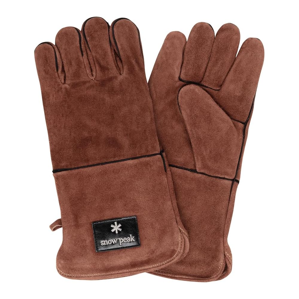 Snow Peak Fire Side Gloves Brown Outdoor Camping Accessories