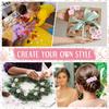 50/100 Stück 4,5 cm Künstliche Blumen Seidenpflaumenblütenköpfe für Hochzeit Heimdekoration Braut Haarnadel Brosche Kranz DIY Bastelgeschenk