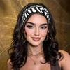1 ks Módní dámské sportovní čelenky do vlasů Retro styl Zvířecí zebra potisk Čelenka pro každodenní život Street Dance & Výlety