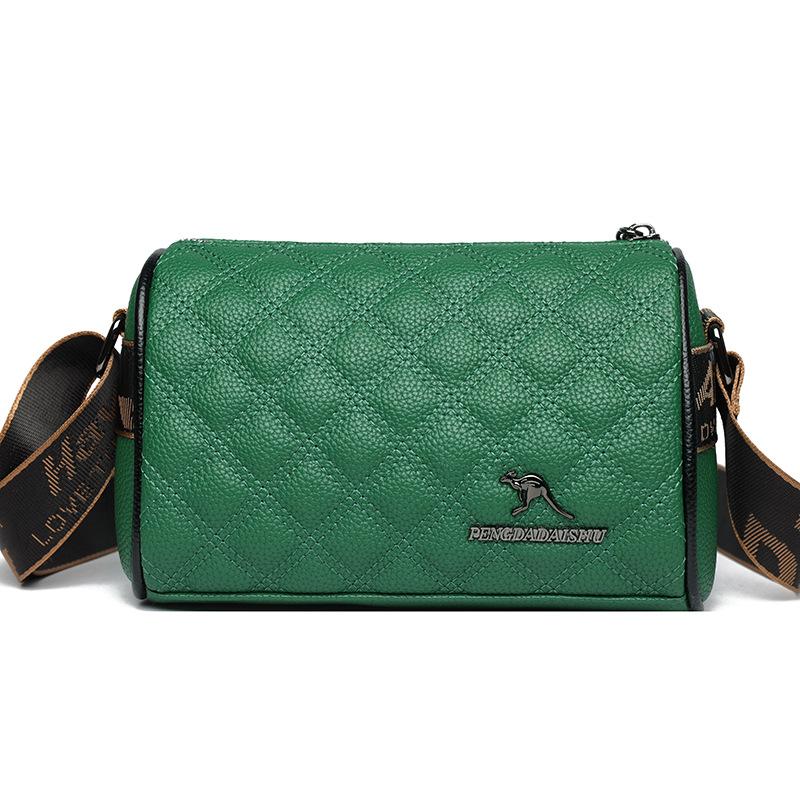 Women s bag diamond grid small bag French crossbody bag Fashion commuting shoulder bag зелёный 2630₽