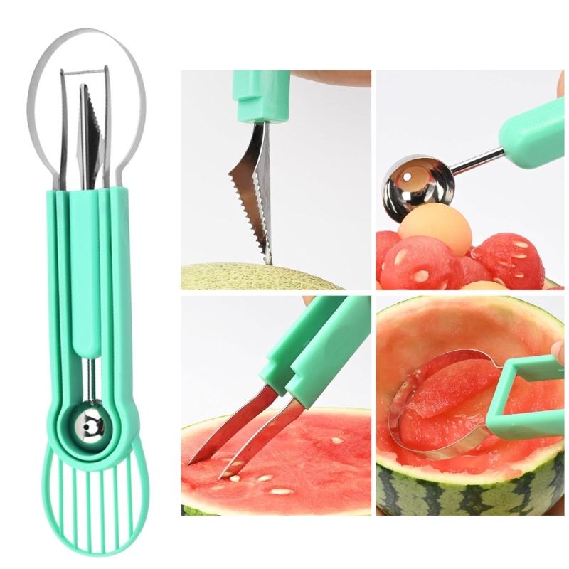 Multipurpose Fruit Sculpting Tool With Ergonomic Grip Stainless Steel Construction Melons Baller Watermelon Cutter