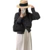 Solid color gentle temperament knitted cardigan top women's autumn and winter new fashion soft waxy versatile sweater jacket tide