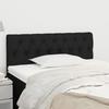 VidaXL Tête de Lit Meuble de Chambre à Coucher Accessoire de Lit Simple Tête de Cadre de Lit Maison Intérieur Noir 346328