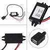1pc DC-DC Buck Adapter 12V/24V To USB 5V 3A Converter Regulator Cable Wires