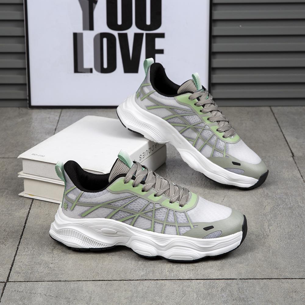 Men's Low-Top Breathable Mesh Running Shoes - Autumn Fashion Casual Dad Sneakers