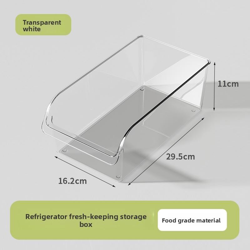 Refrigerator Storage Box With Lid For Fresh Food Preservation Kitchen Organizer