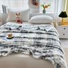 Luxurious Faux Rabbit Fur Bed Blanket - Soft, Thick, and Warm Throw All Seasons, Versatile for Sofa, Shawl, Travel, and Gifts