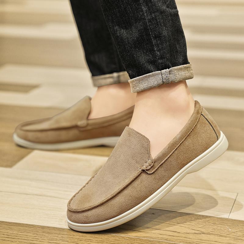 Lazy Shoes Male Loafers Non-Slip Outdoor Fashion Men'S Casual Shoes Comfortable Walking Sneakers Breathable Flats Driving Shoes