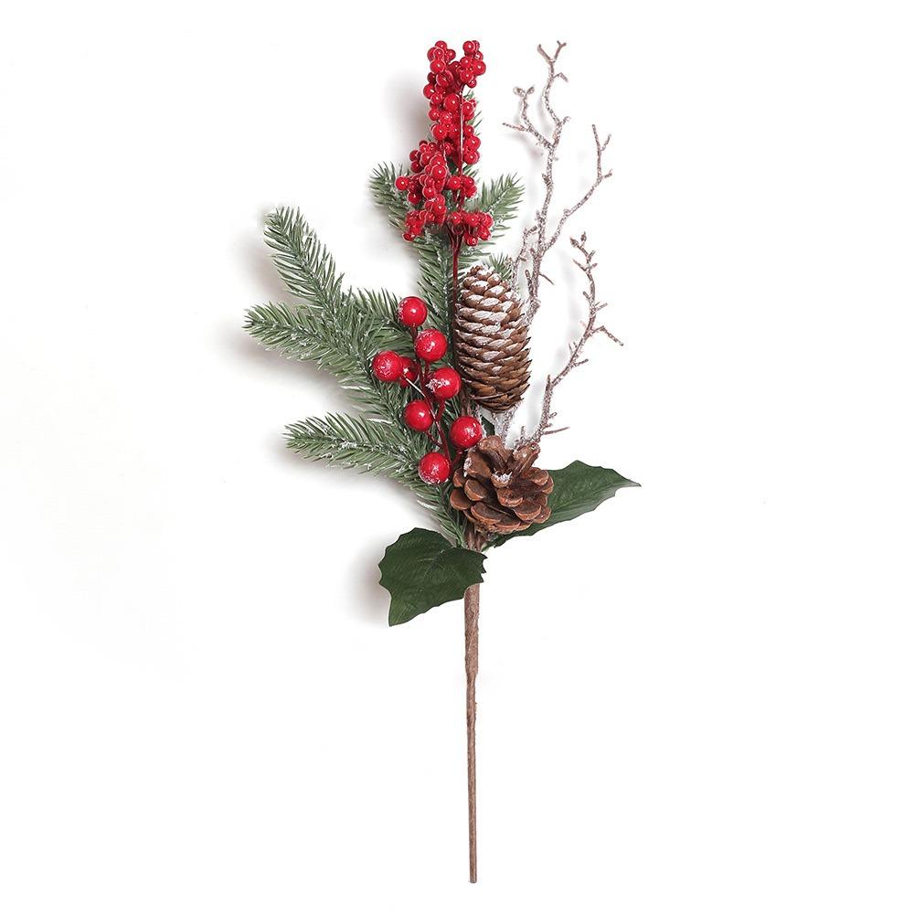Home Decoration Simulation Red Berries DIY Accessories Christmas Cuttings  New Year