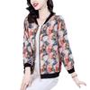 Women's Summer Chiffon Cardigan: Lightweight, Sun Protection, Petite, Age-Reducing, Easy To Match, Printed Design, Baseball Style.